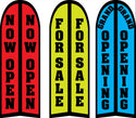 14' Feather Flag, Open, For Sale, Grand Opening