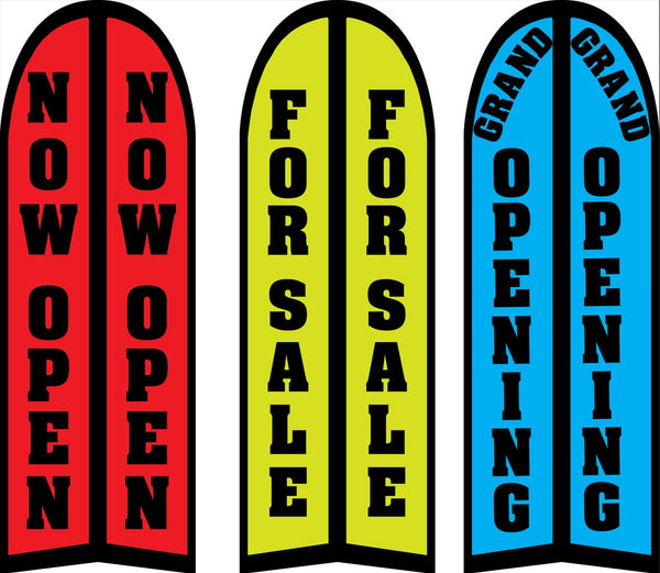 14' Feather Flag, Open, For Sale, Grand Opening