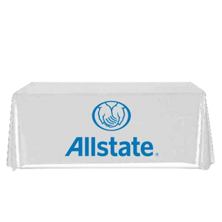All State Agent Table Throw Full Color, Dye Sub Print, Drape