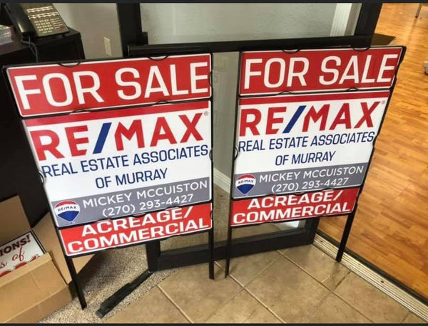 Angle Iron Sign with Rider
