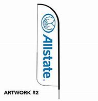 Buy white-with-blue-text All State Agent Outdoor Flag