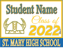 Custom Graduation Yard Sign